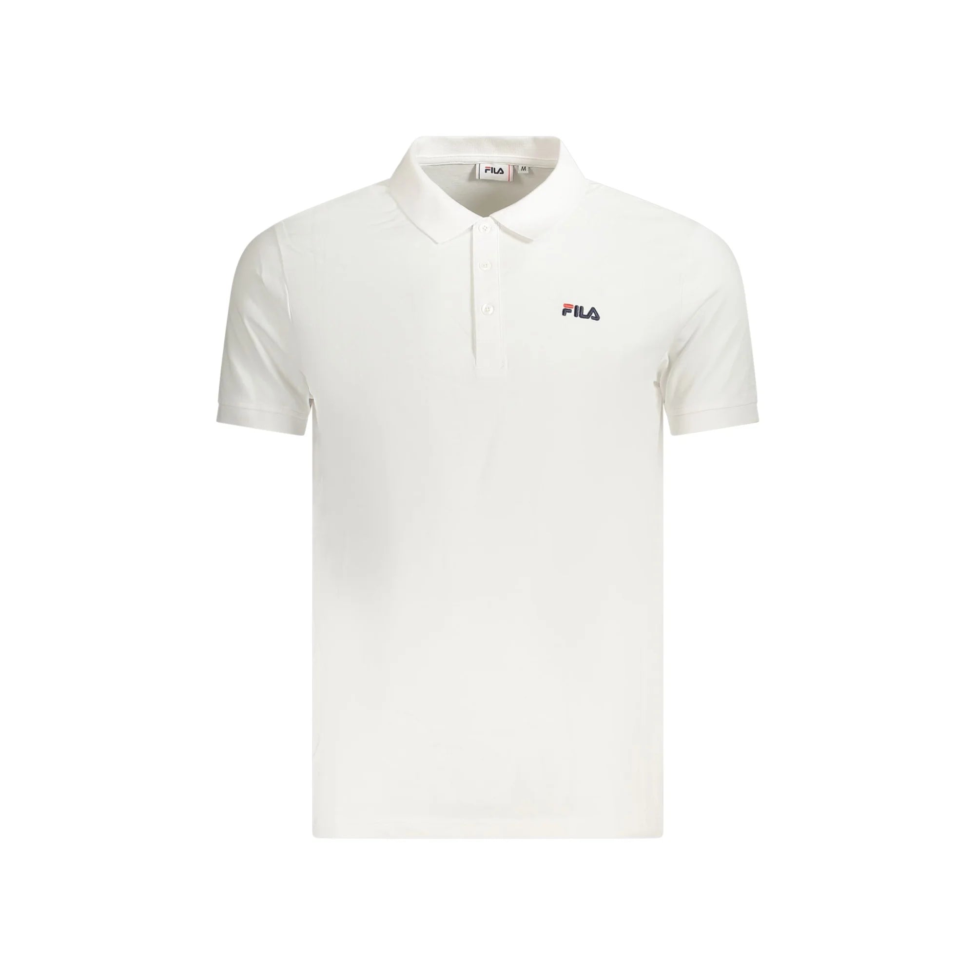 Fila Polo Maniche Corte Uomo Bianca Ricamo Bianco - foto prodotto